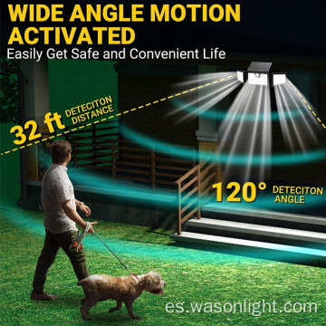 Sensor de movimiento de movimiento inalámbrico de ángulo de ángulo ajustable ajustable personalizado de 132LED